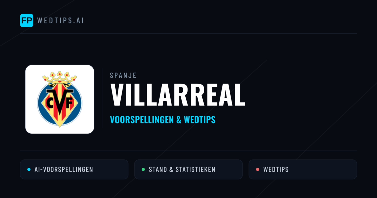 Villarreal voorspellingen & statistieken