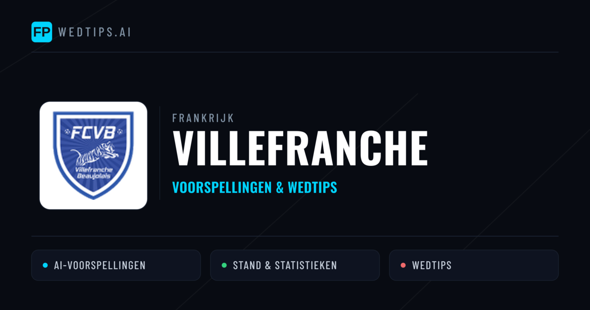 Villefranche voorspellingen & statistieken
