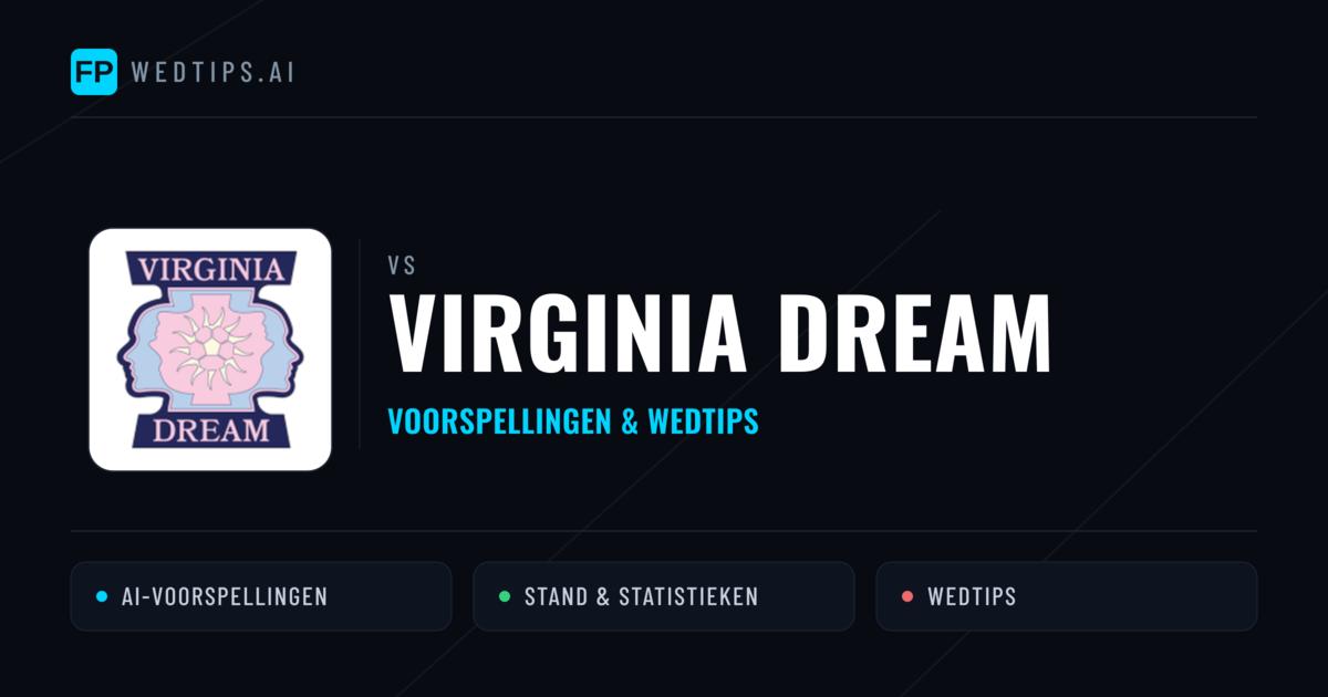Virginia Dream voorspellingen & statistieken