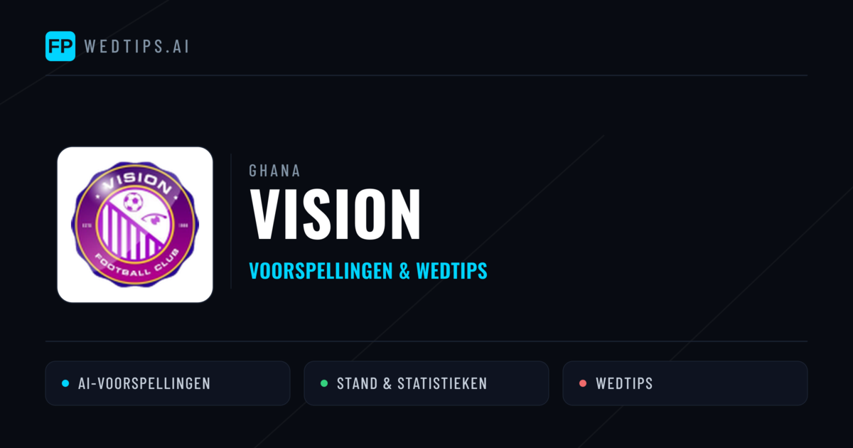 Vision voorspellingen & statistieken