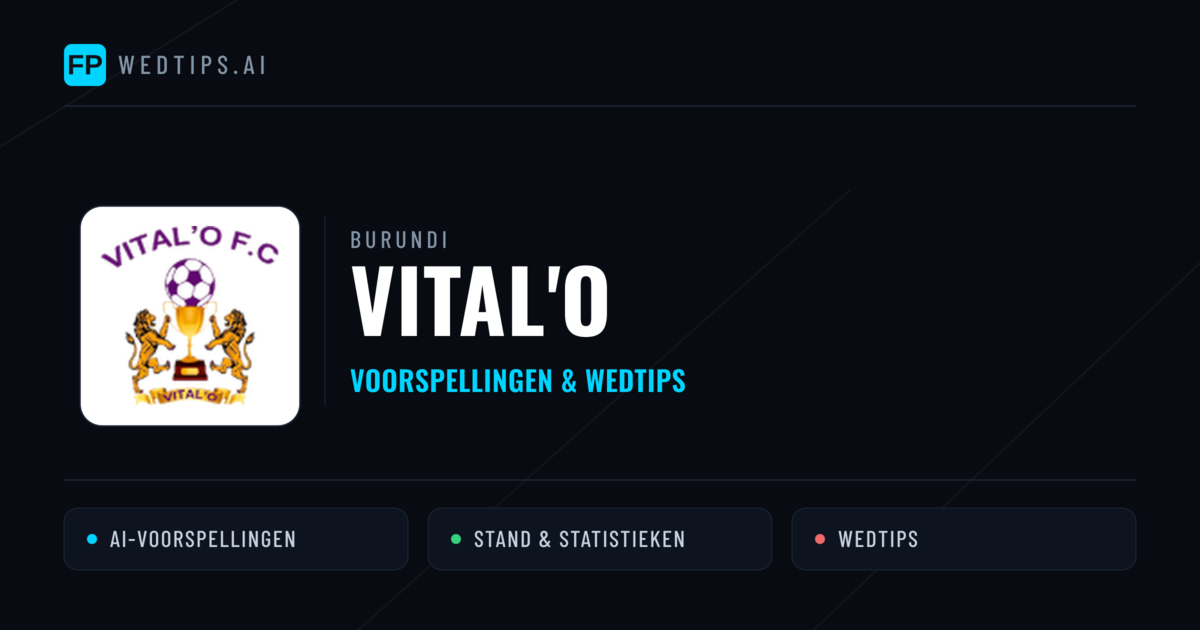 Vital'O voorspellingen & statistieken