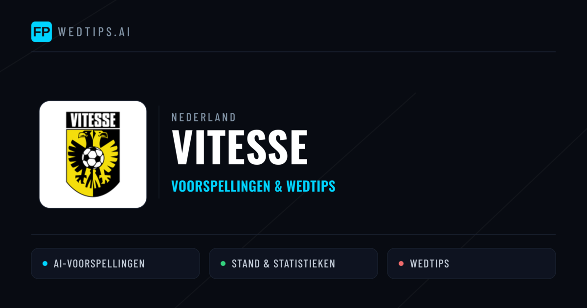 Vitesse voorspellingen & statistieken