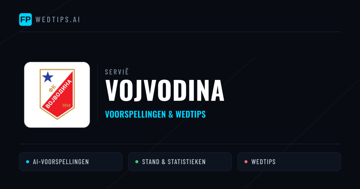Vojvodina voorspellingen & statistieken