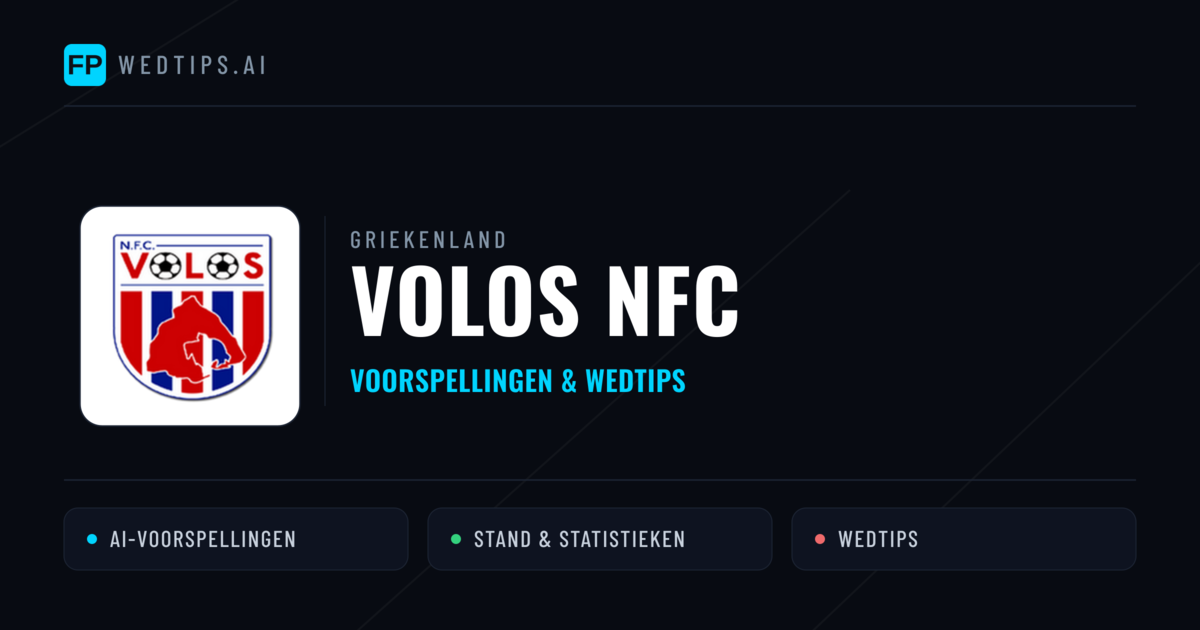 Volos NFC voorspellingen & statistieken