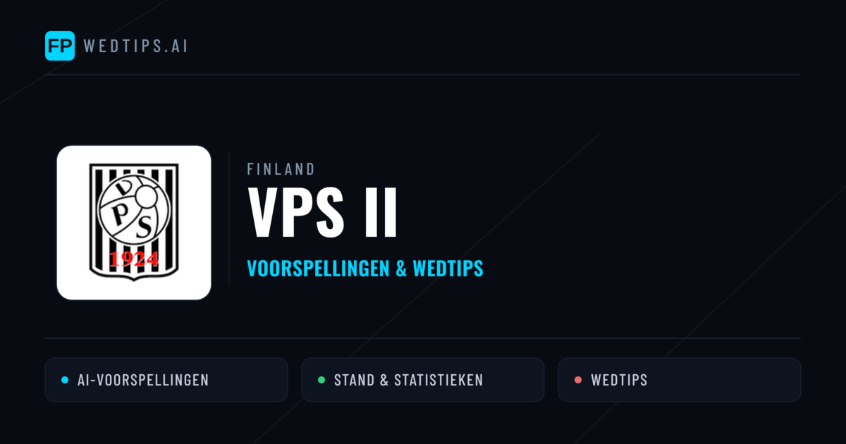 VPS II voorspellingen & statistieken