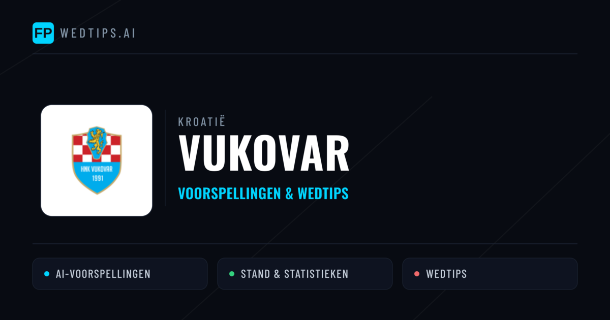 Vukovar voorspellingen & statistieken