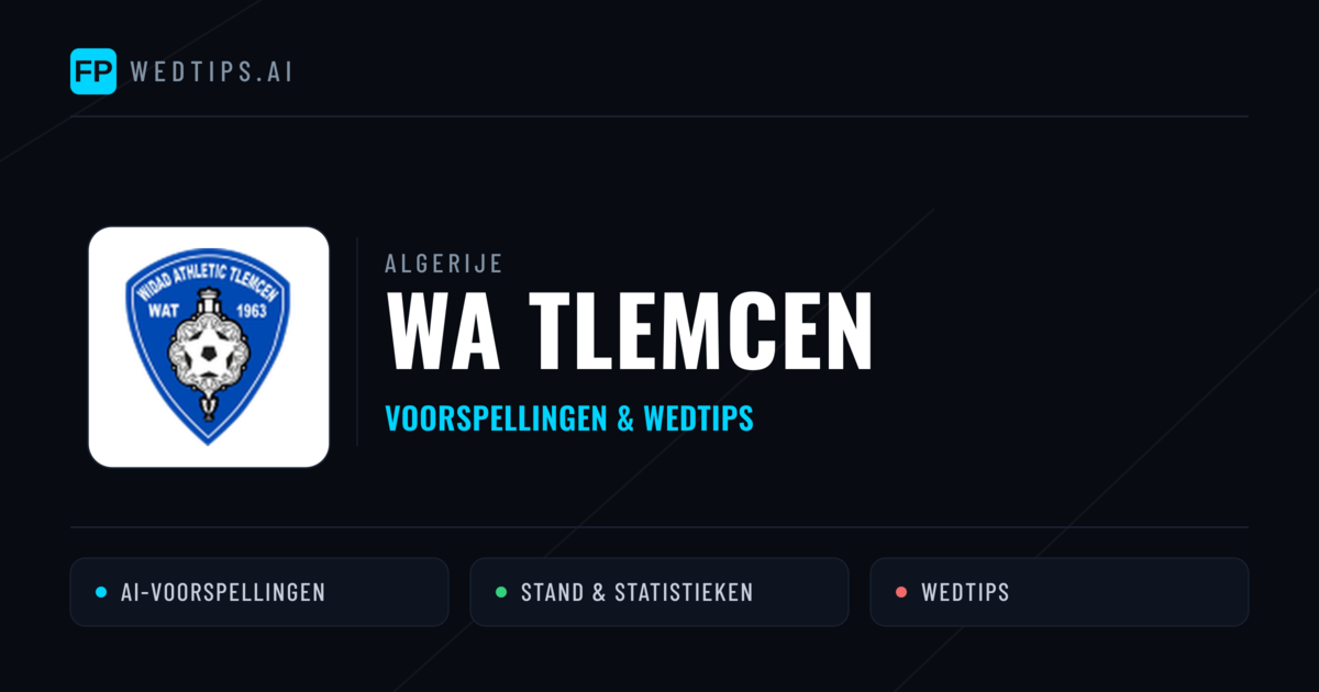 WA Tlemcen voorspellingen & statistieken