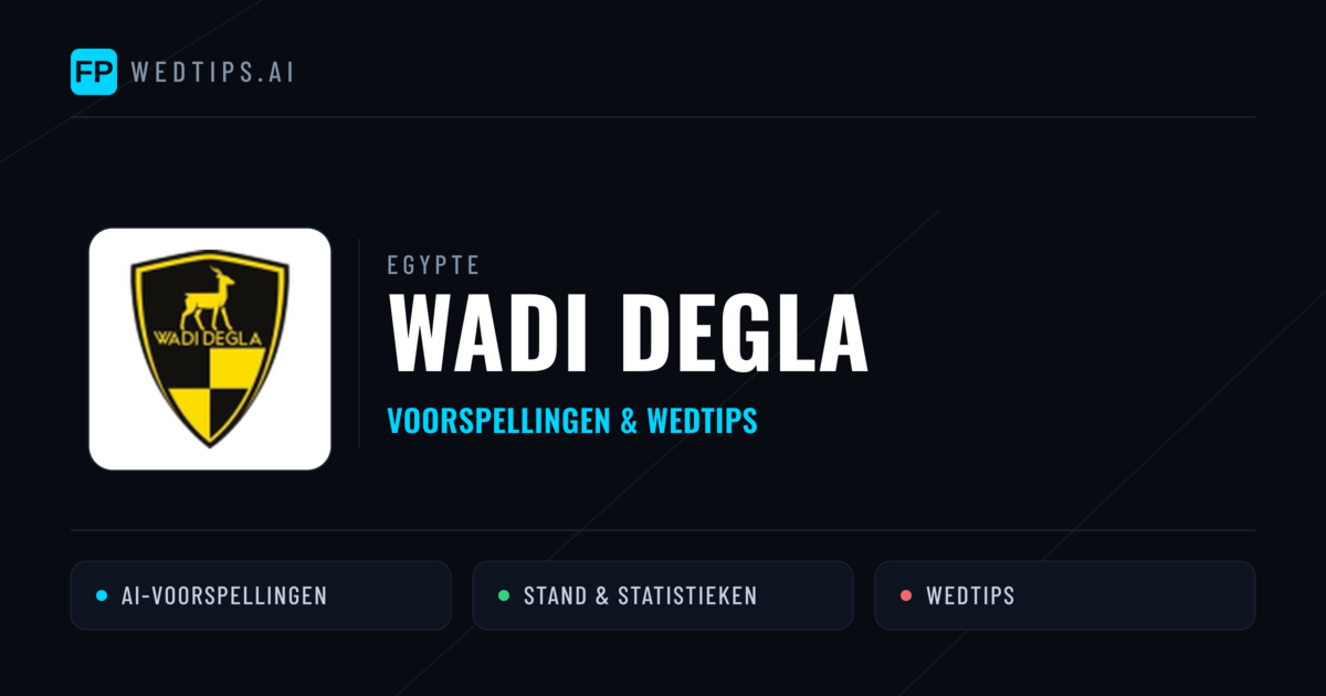 Wadi Degla voorspellingen & statistieken
