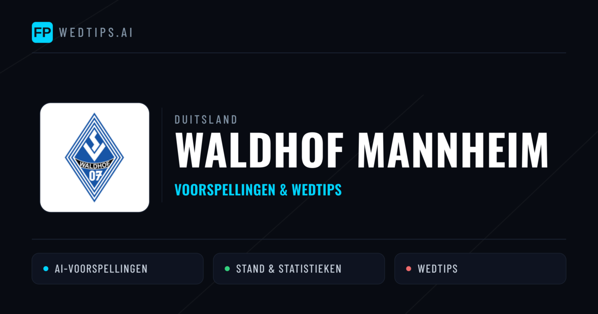 Waldhof Mannheim voorspellingen & statistieken