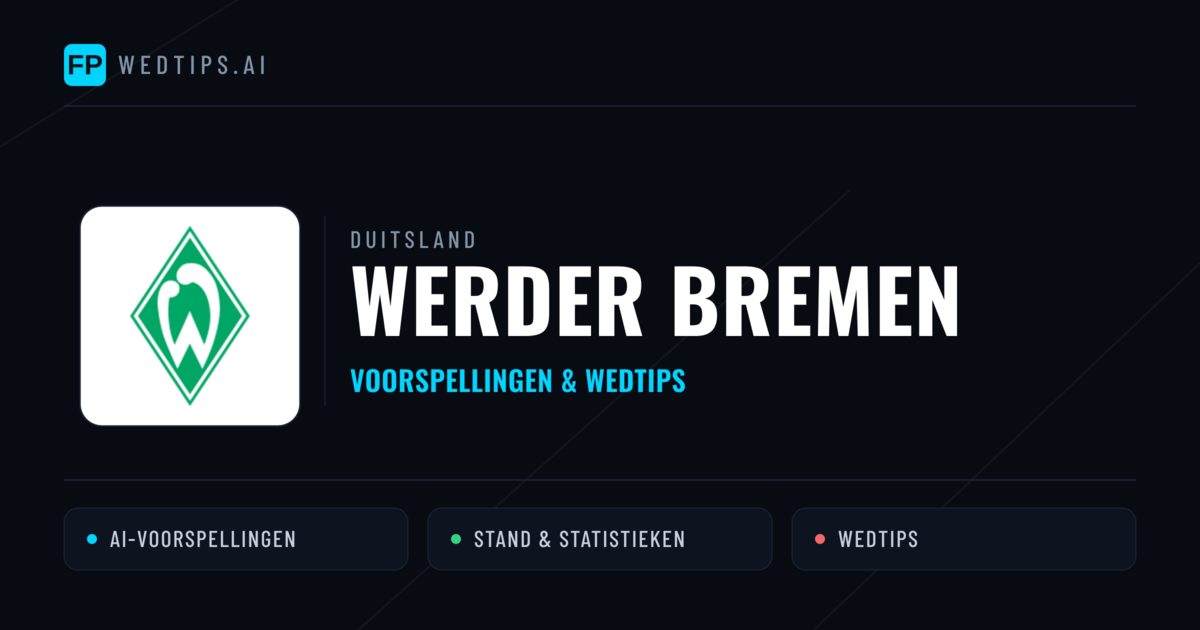 Werder Bremen voorspellingen & statistieken