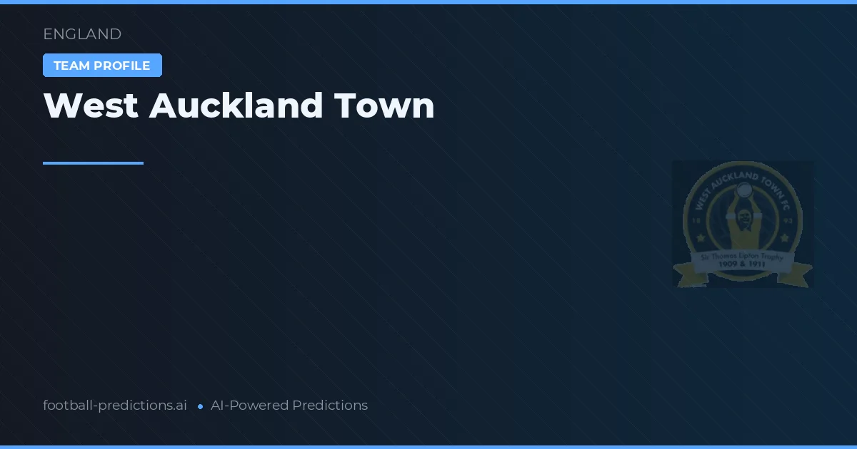 West Auckland Town voorspellingen & statistieken