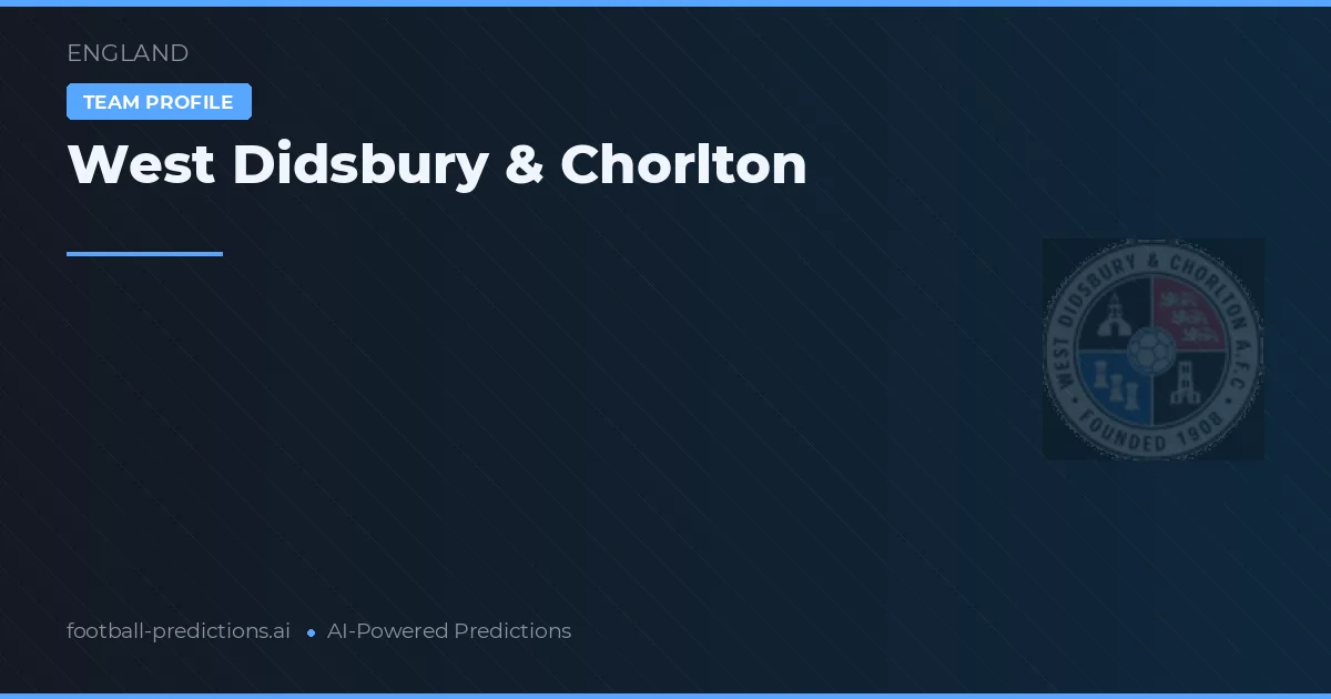 West Didsbury & Chorlton voorspellingen & statistieken