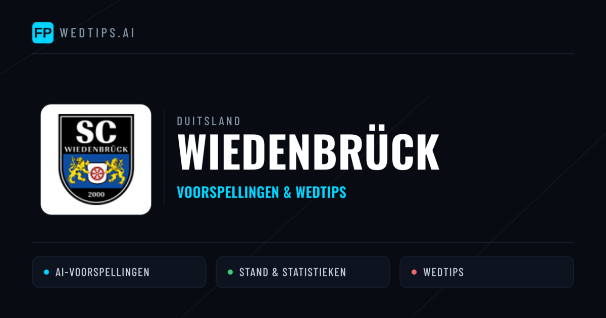 Wiedenbrück voorspellingen & statistieken