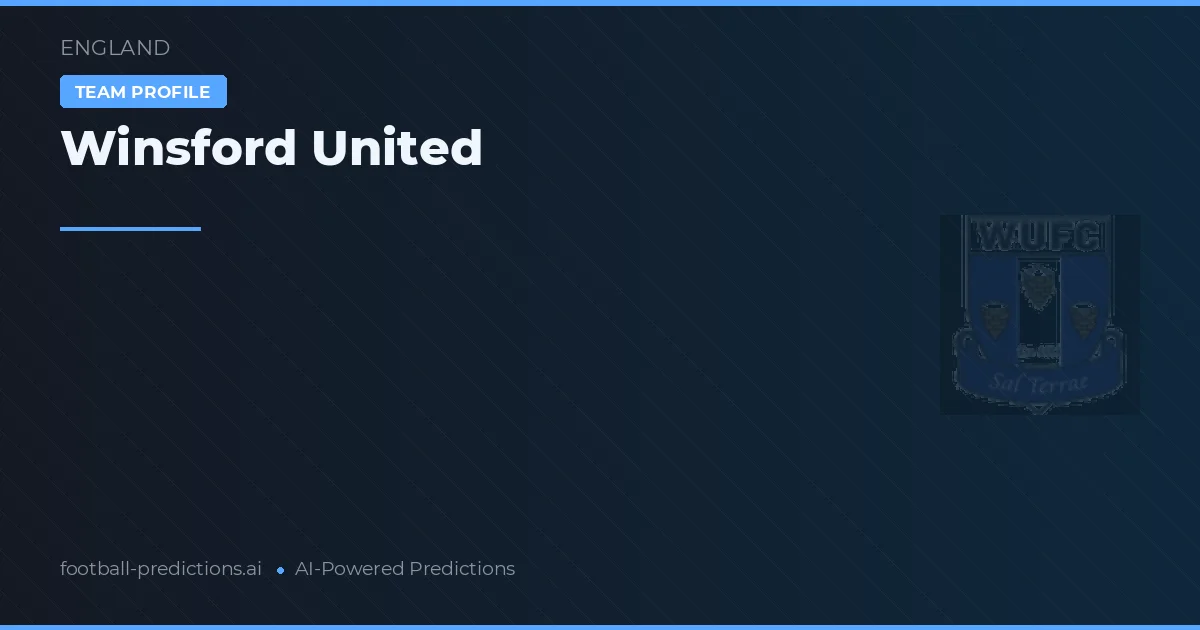 Winsford United voorspellingen & statistieken