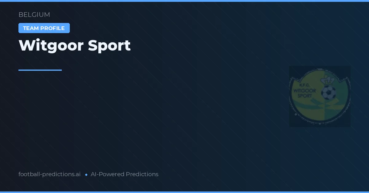 Witgoor Sport voorspellingen & statistieken