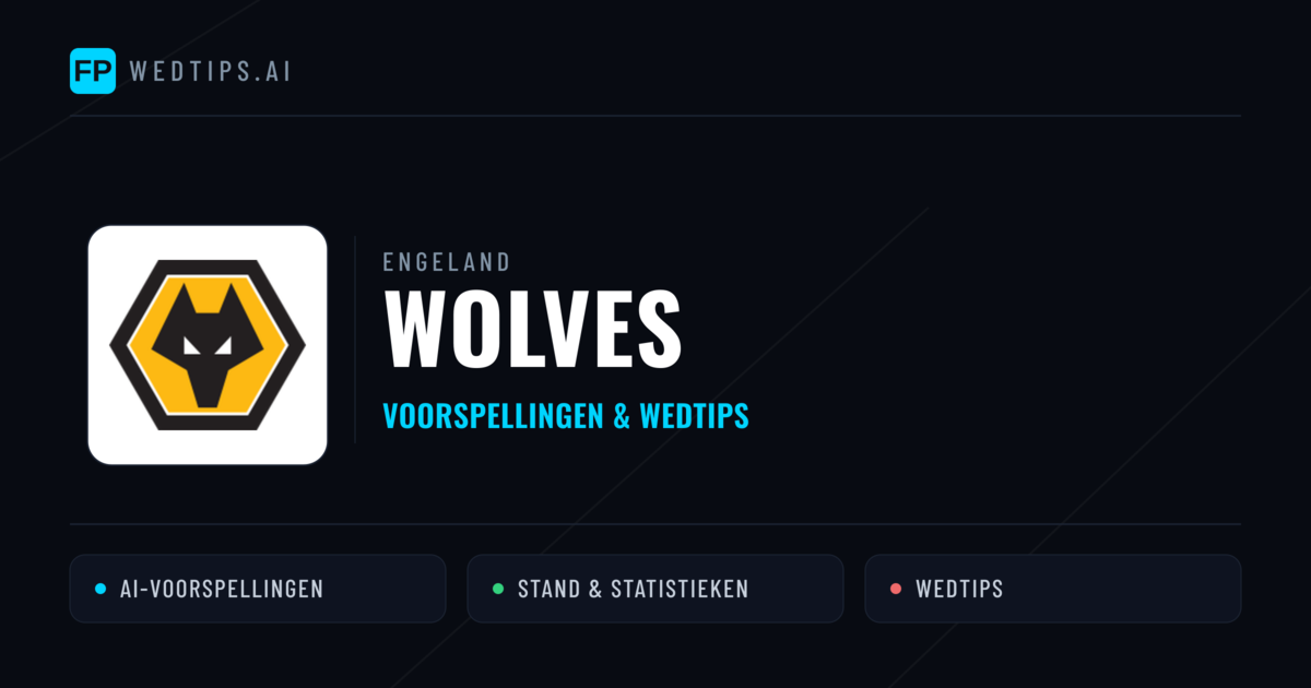 Wolves voorspellingen & statistieken