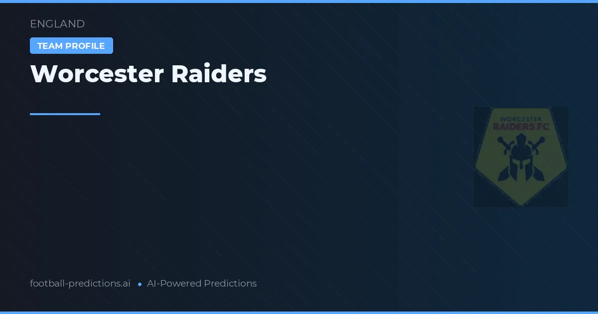 Worcester Raiders voorspellingen & statistieken