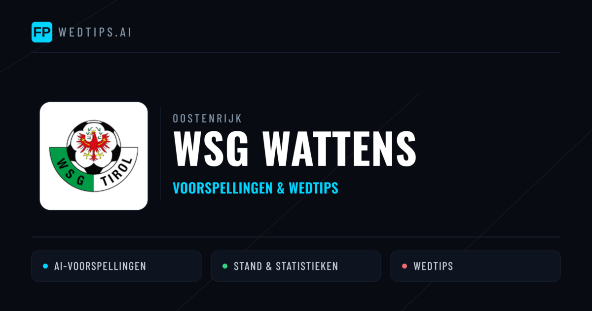 WSG Wattens voorspellingen & statistieken