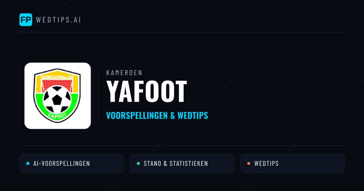 Yafoot voorspellingen & statistieken
