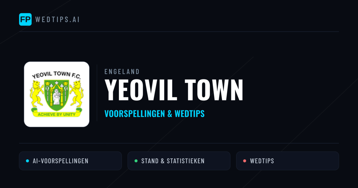 Yeovil Town voorspellingen & statistieken