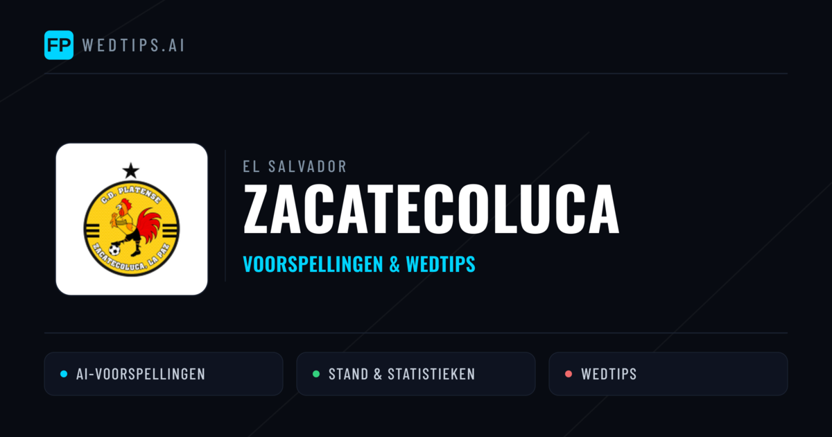 Zacatecoluca voorspellingen & statistieken