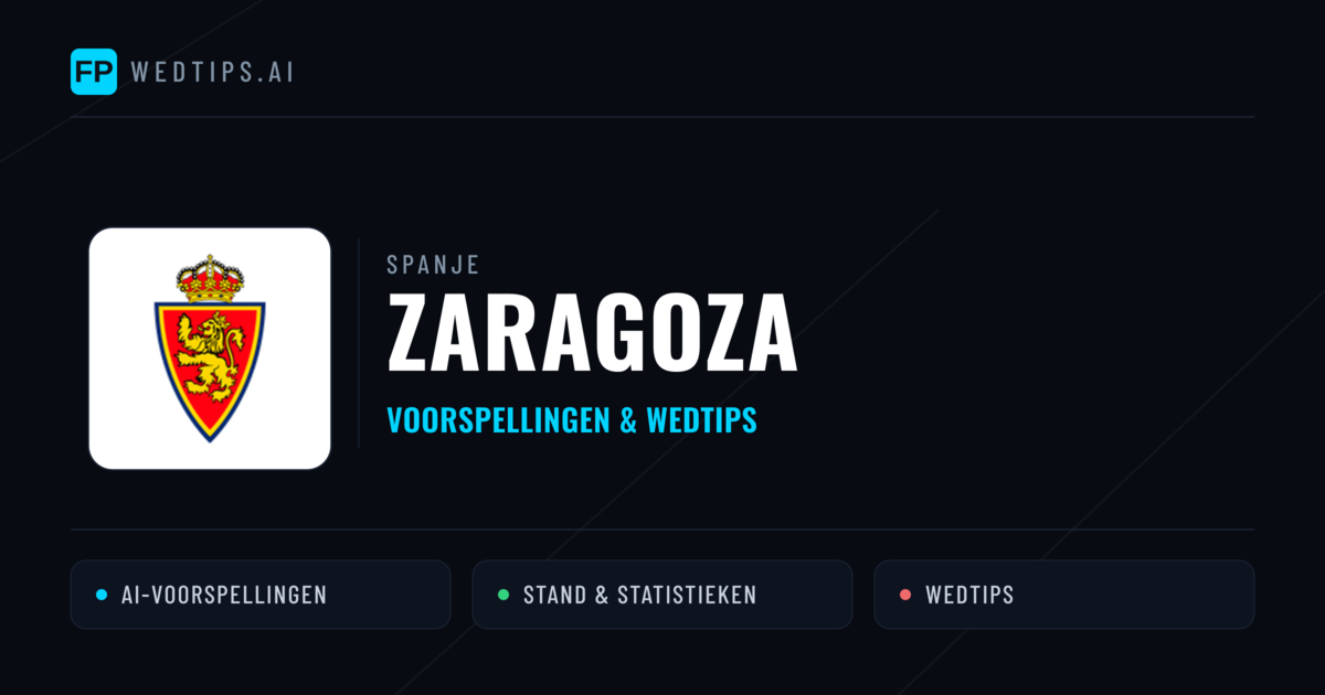 Zaragoza voorspellingen & statistieken