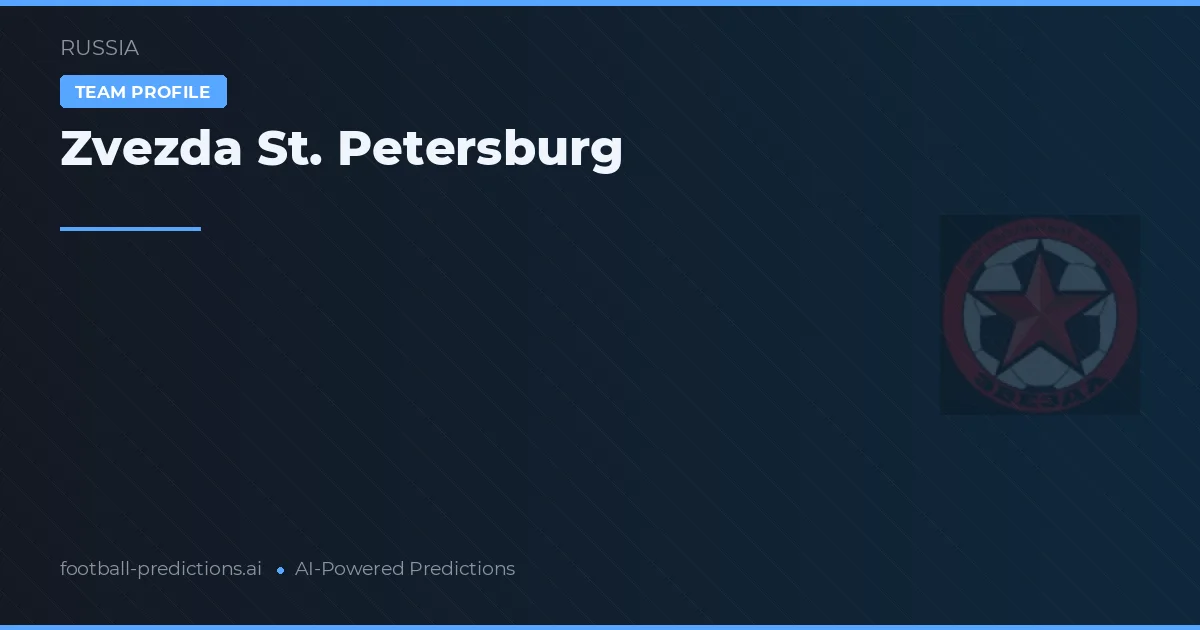 Zvezda St. Petersburg voorspellingen & statistieken